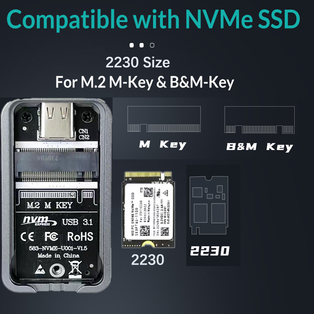 2230 2242 M.2 NVMe Case Enclos - đánh giá và giá M2 2230 Ssd 2Tb Pcie 4.0