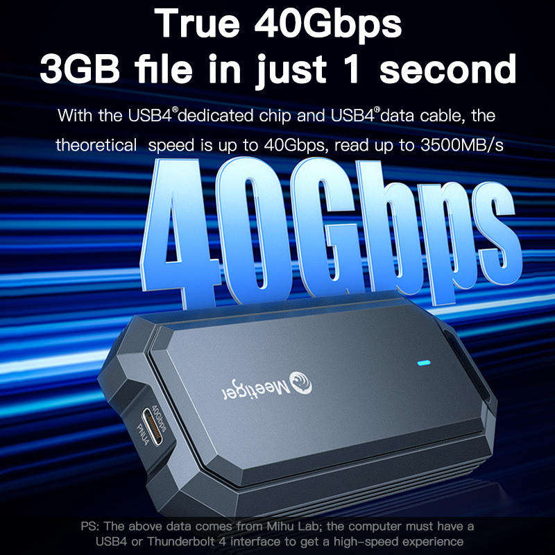Meetiger 40Gbps M.2 SSD Enclos - đánh giá và giá Usb4 40Gbps External Ssd 8Tb
